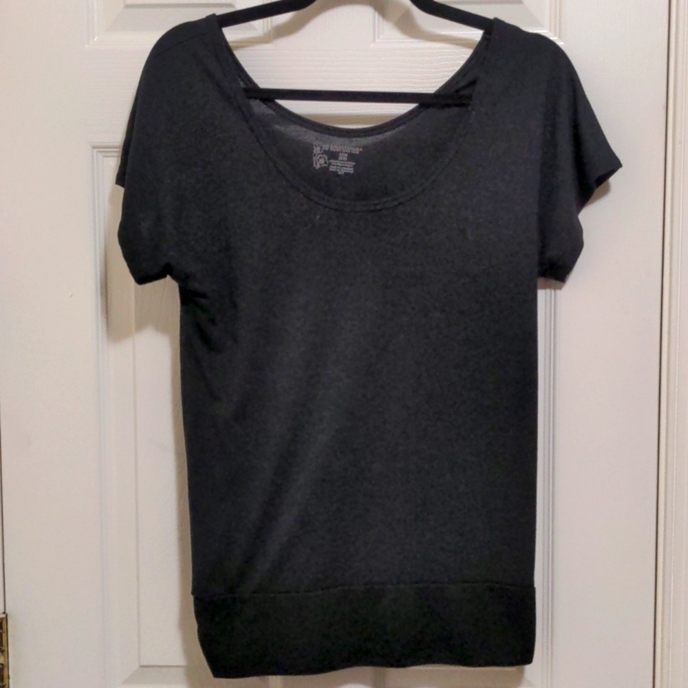 Black short sleeve top